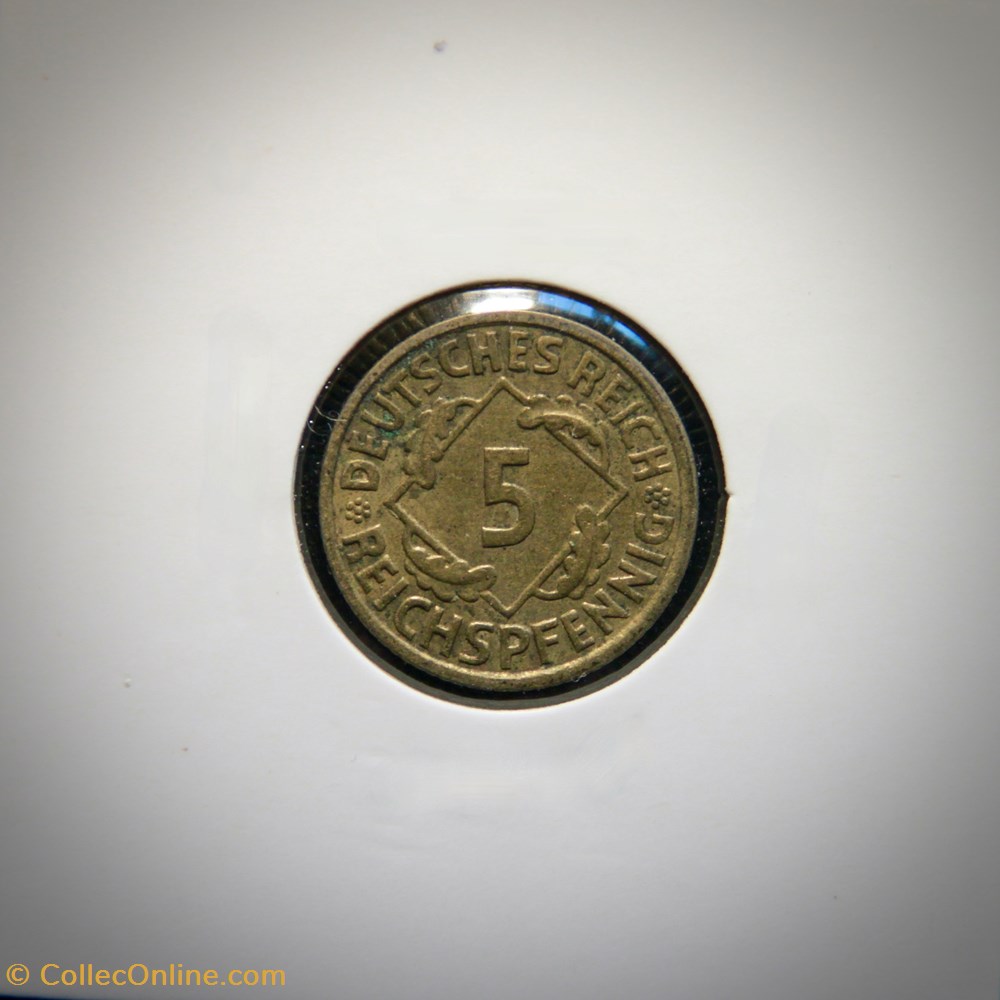 5 reichspfennig 1936 A monnaies monde allemagne 5 reichspfennig 1936 a
