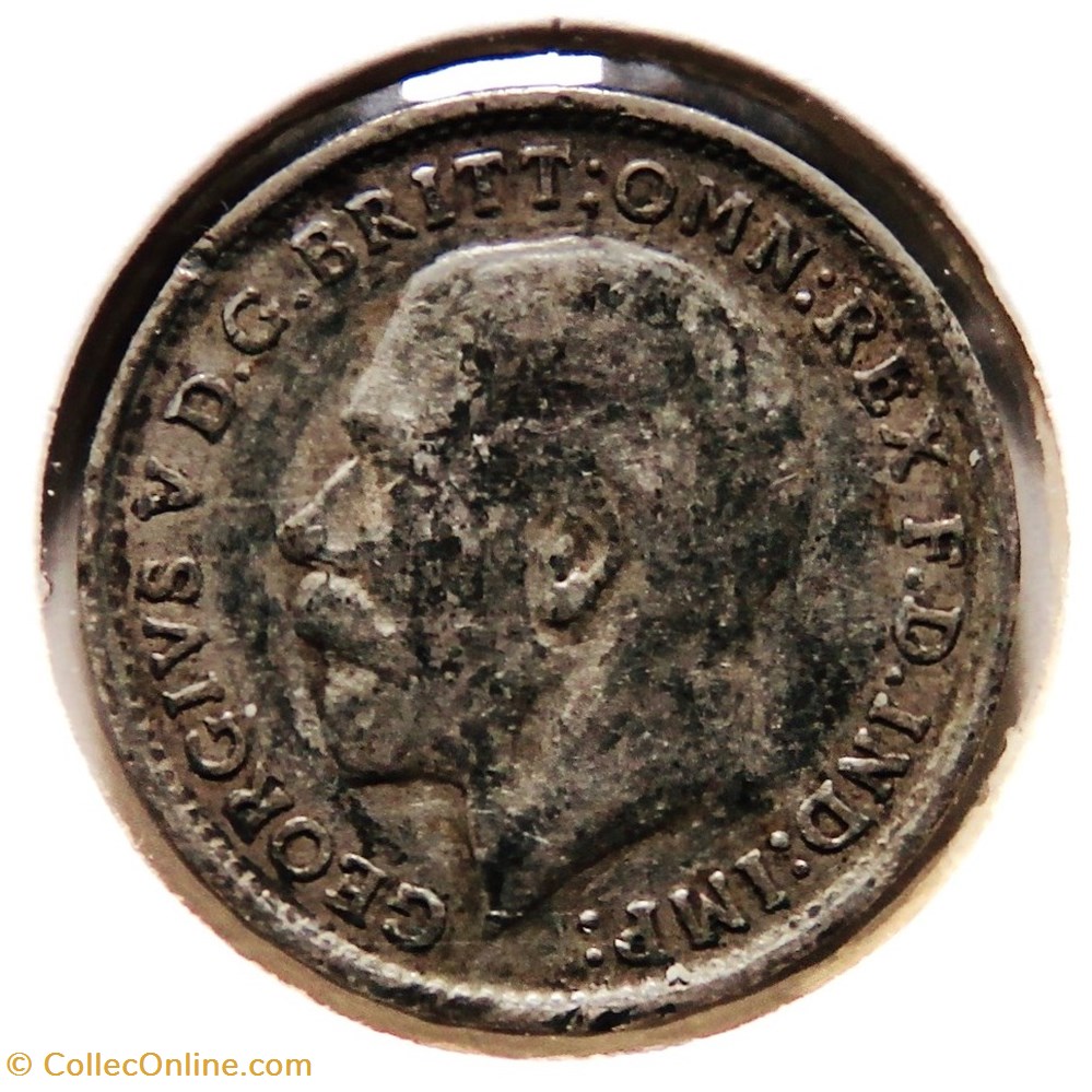 George V - 3 Pence 1919. monnaies monde royaume uni george v 3 pence 1919