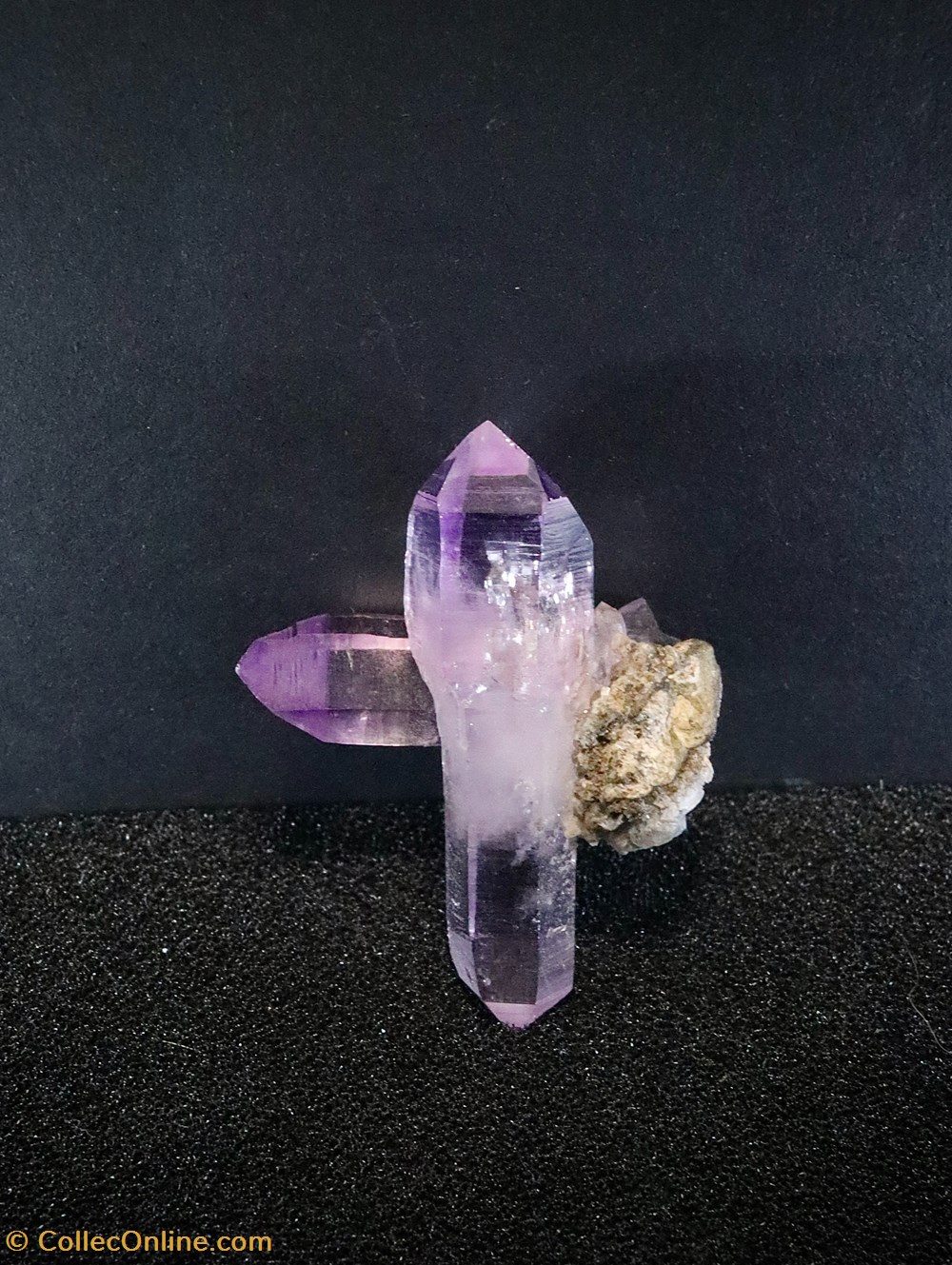 Améthyste sceptre (Mexique) mineraux meteorites quartz amethyste sceptre mexique