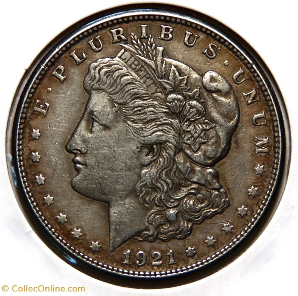 monnaies monde etats unis 1 dollar morgan 1921 s