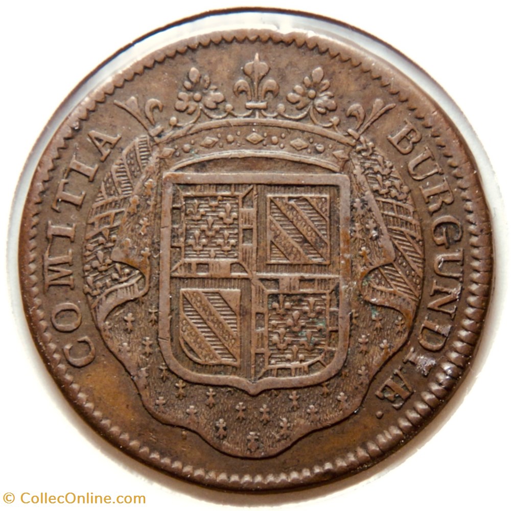 monnaies paranumismatique jetons poids etats de bourgogne confirmation des libertes de la province 1719 cuivre