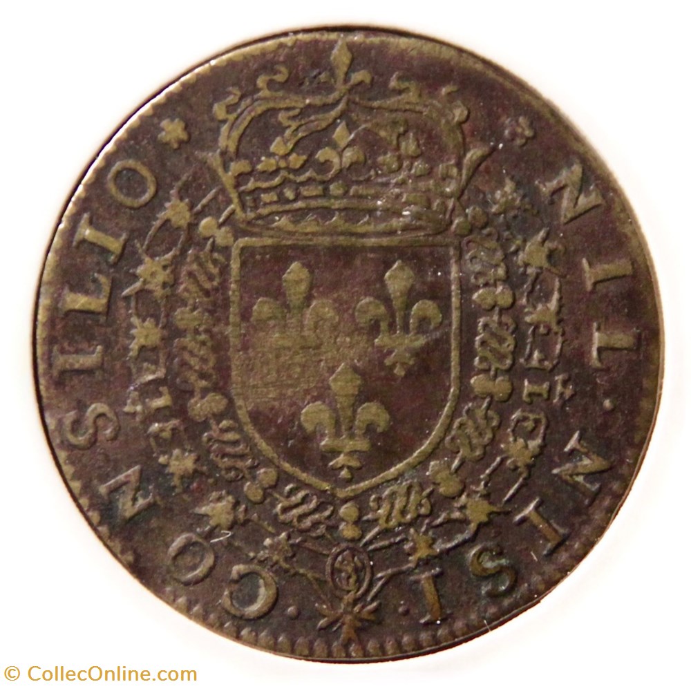 Louis XIII, Conseil royal. 1619 Cuivre. monnaies paranumismatique jetons poids louis xiii conseil royal 1619 cuivre