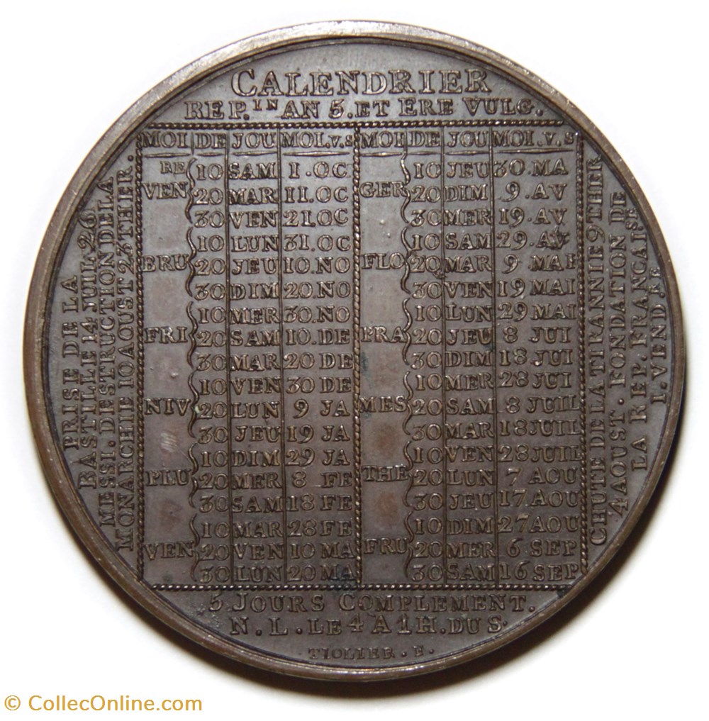 medailles almanach 1795