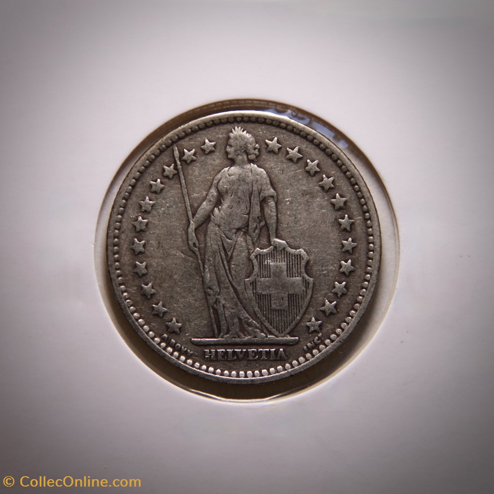 2 Francs 1911 B Helvetia debout monnaies monde suisse 2 francs 1911 b helvetia debout