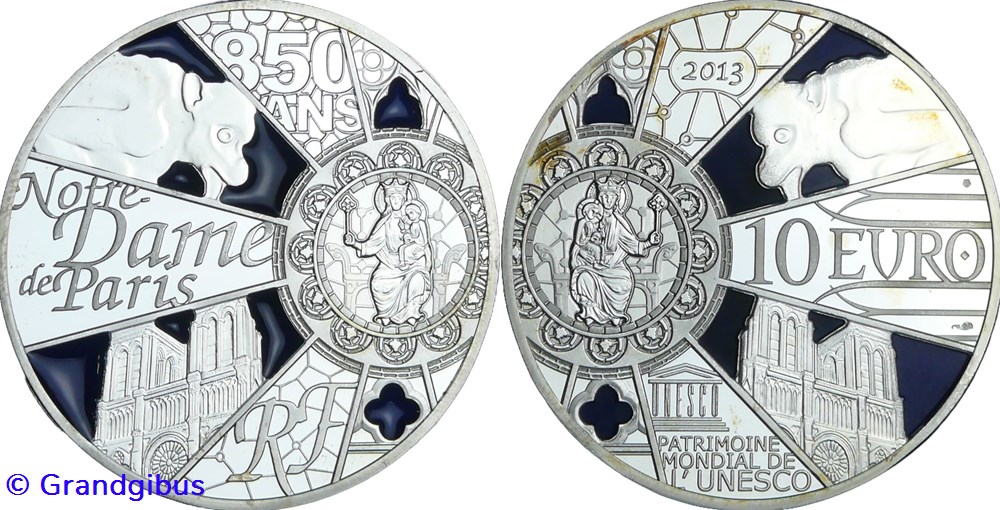 monnaies euros france 10 argent 2013 850 ans de notre dame de paris