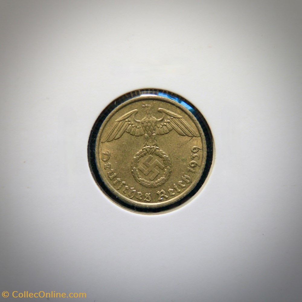 5 Reichspfennig 1939 F monnaies monde allemagne 5 reichspfennig 1939 f