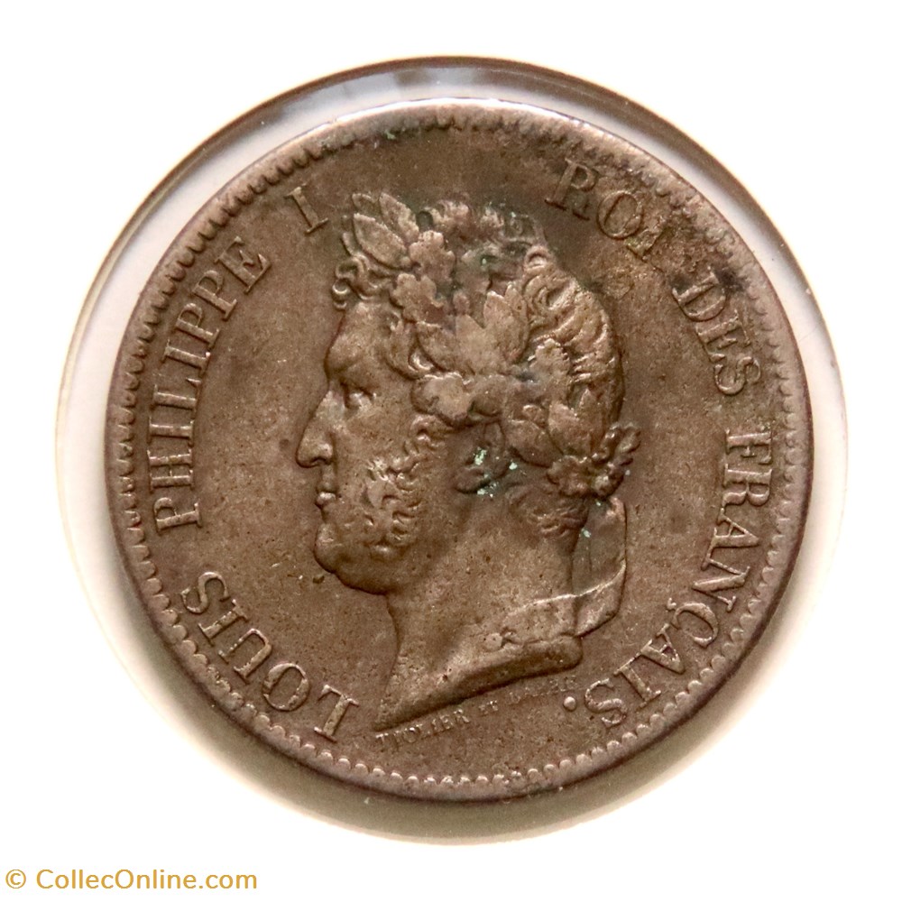 Louis Philippe, Colonies Françaises - 5 Centimes, 1839𝐀 monnaies monde france louis philippe colonies francaises 5 centimes 1839