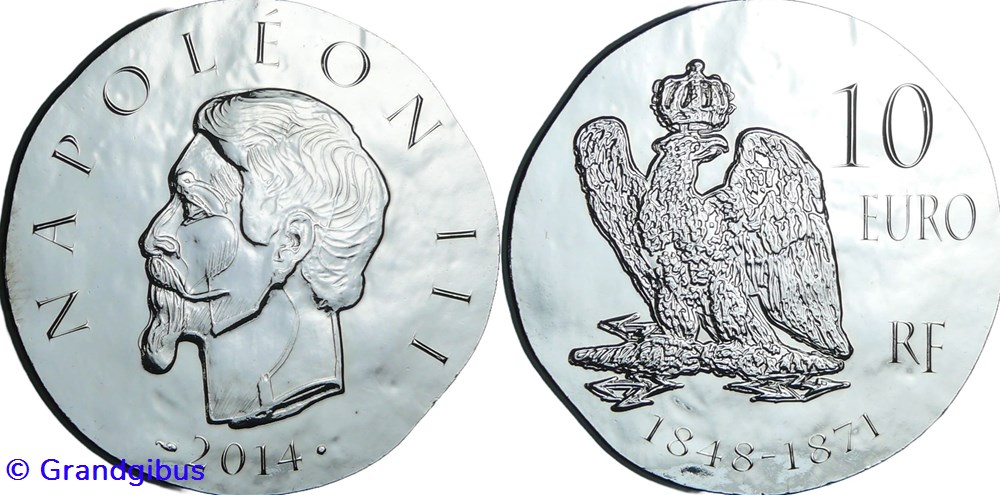 monnaies euros france 10 argent 2014 napoleon iii