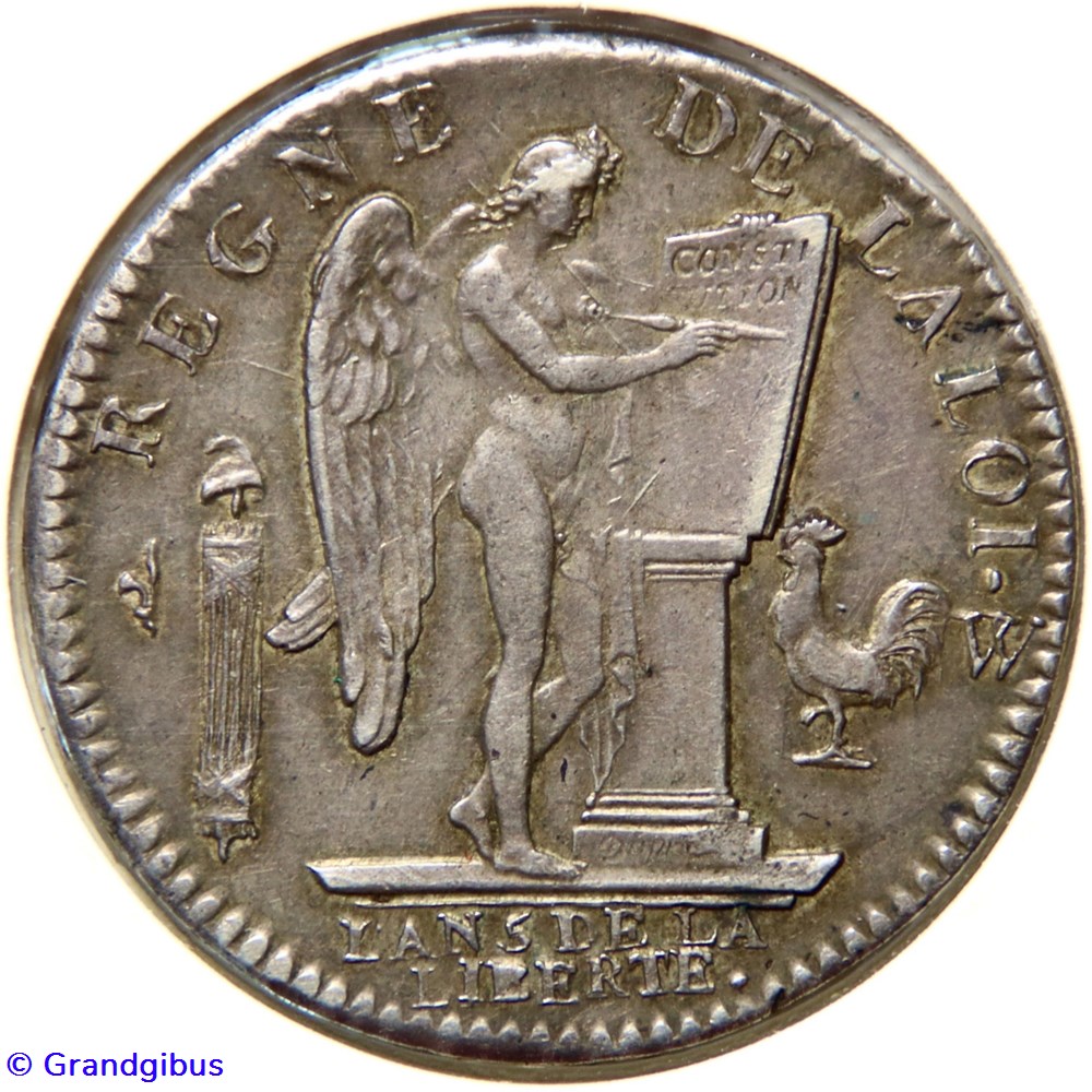 monnaies monde france louis xvi 1793 ecu dit au genie