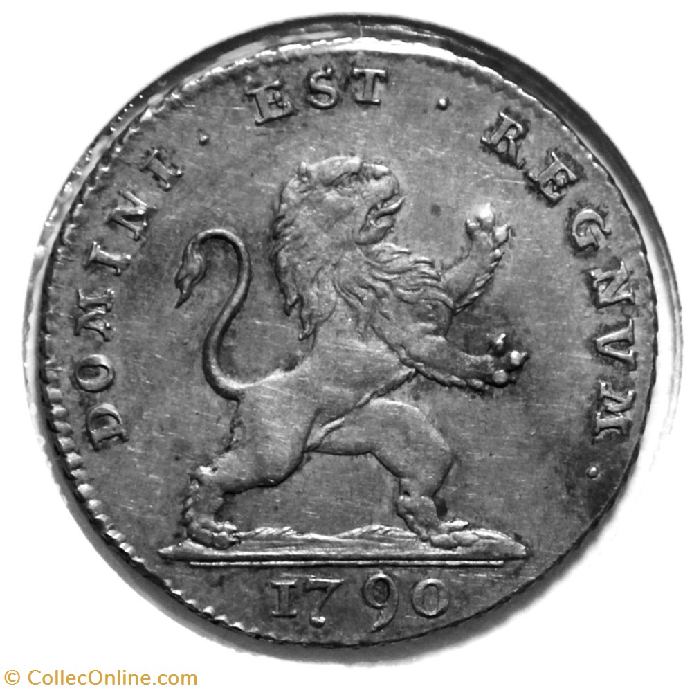 10 Sols, 1790 Bruxelles - Période insurrectionnelle. monnaies europe medievale a pays bas autrichiens 10 sols 1790 bruxelles periode insurrectionnelle