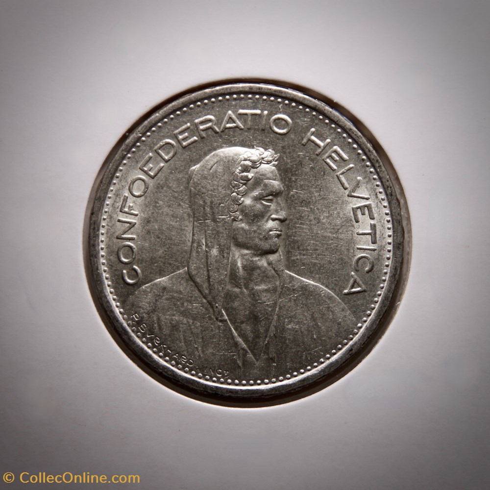 5 Francs 1954 B Berger (p.m) monnaies monde suisse 5 francs 1954 b berger p m