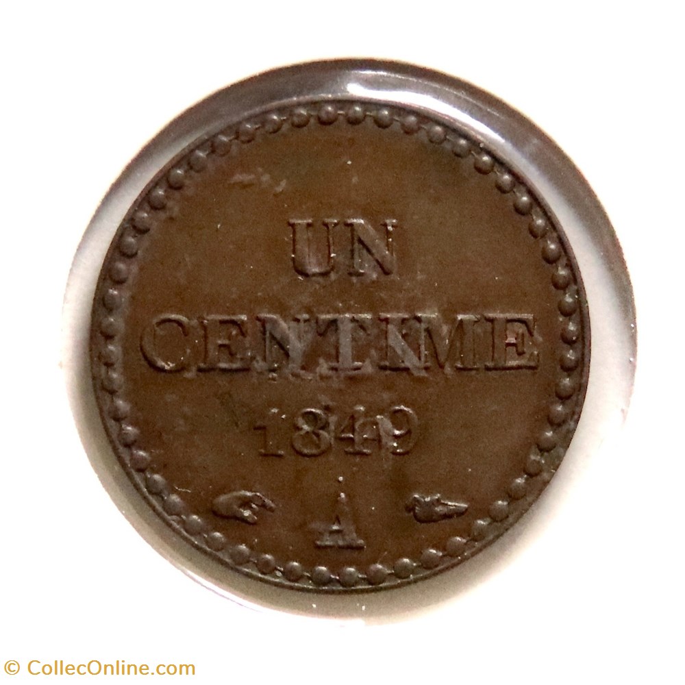 Un Centime Dupré - 1849 𝐀 (2ème République) monnaies monde france un centime dupre 1849 2eme republique