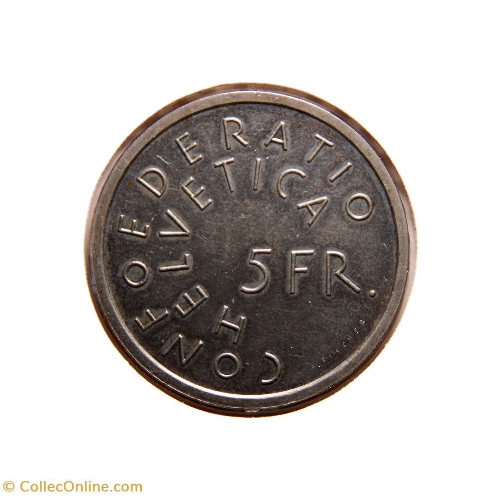 5 Francs 1975 B Patrimoine monnaies monde suisse 5 francs 1975 b patrimoine