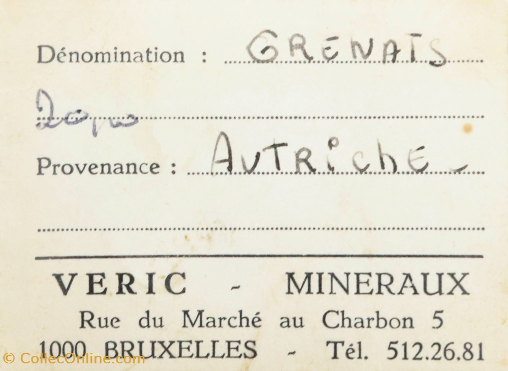 Grenat (Tyrol, Autriche) 3 mineraux meteorites grenat tyrol autriche
