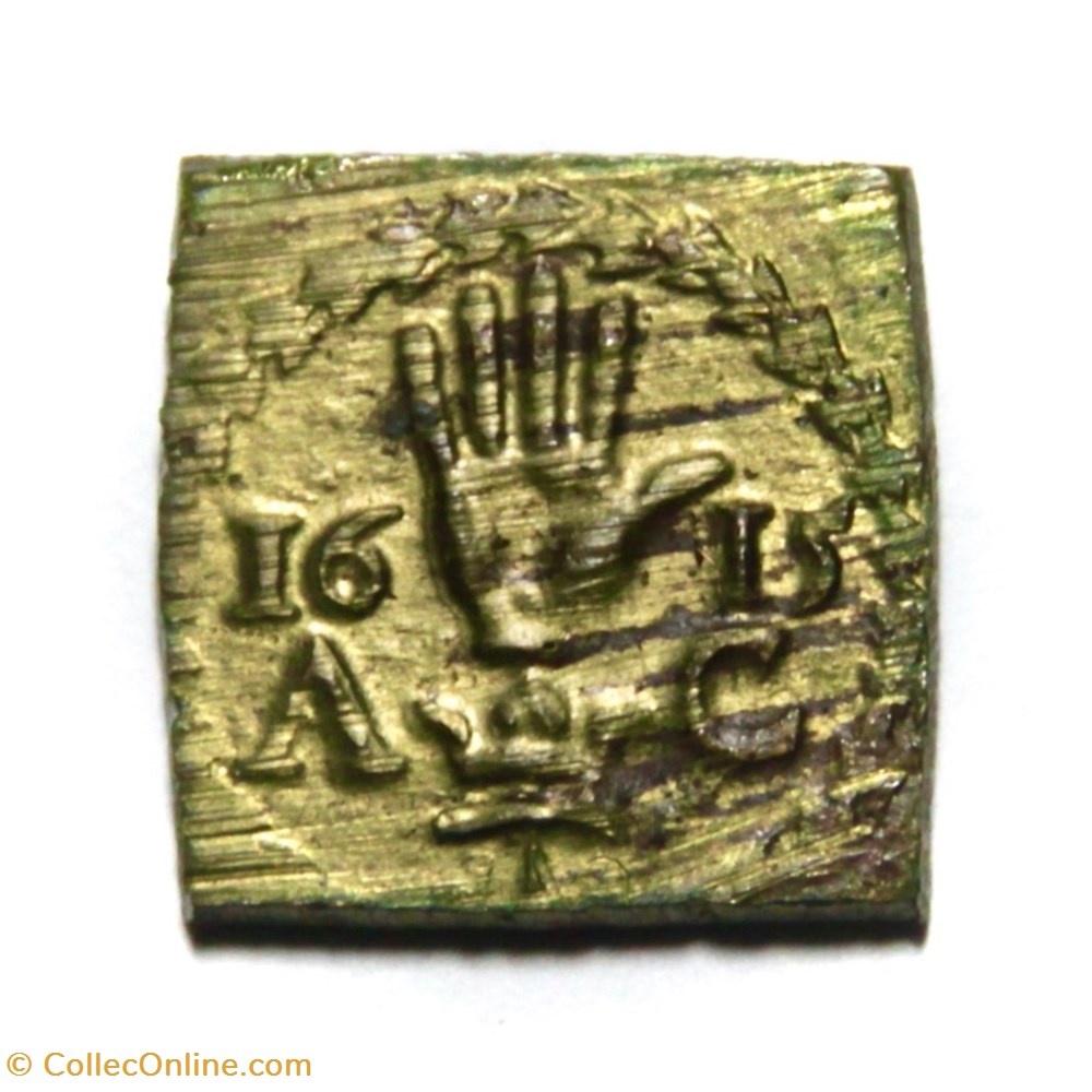 Poids monétaire du Florin d'Or. Anvers 1615. monnaies paranumismatique jetons poids monetaire du florin or anvers 1615