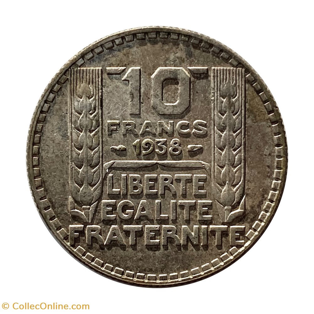 monnaies monde france 10 francs turin 1938