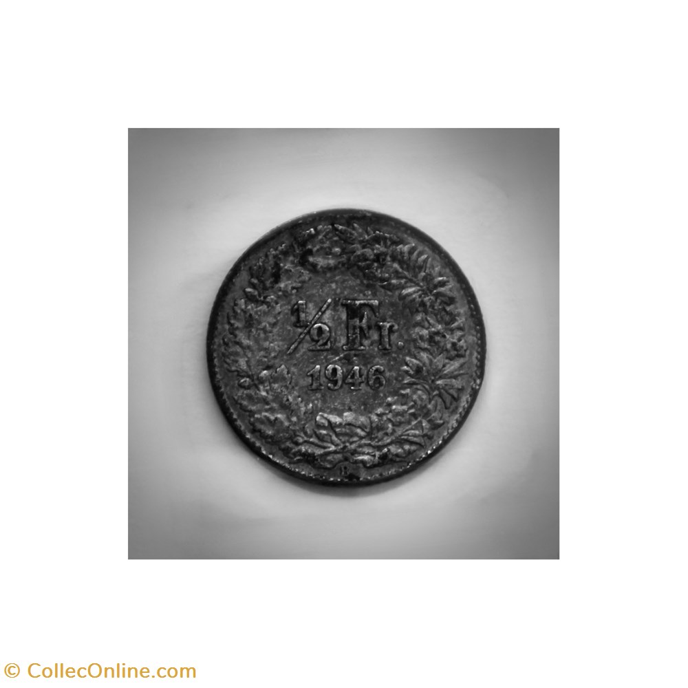 1/2 Franc 1946 B monnaies monde suisse 1 2 franc 1946 b