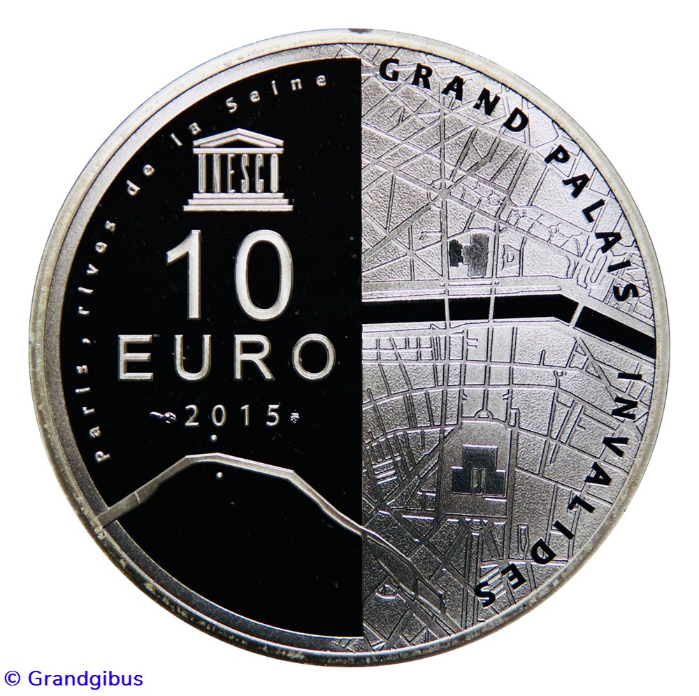 monnaies euros france 10 argent 2015 les invalides et le grand palais