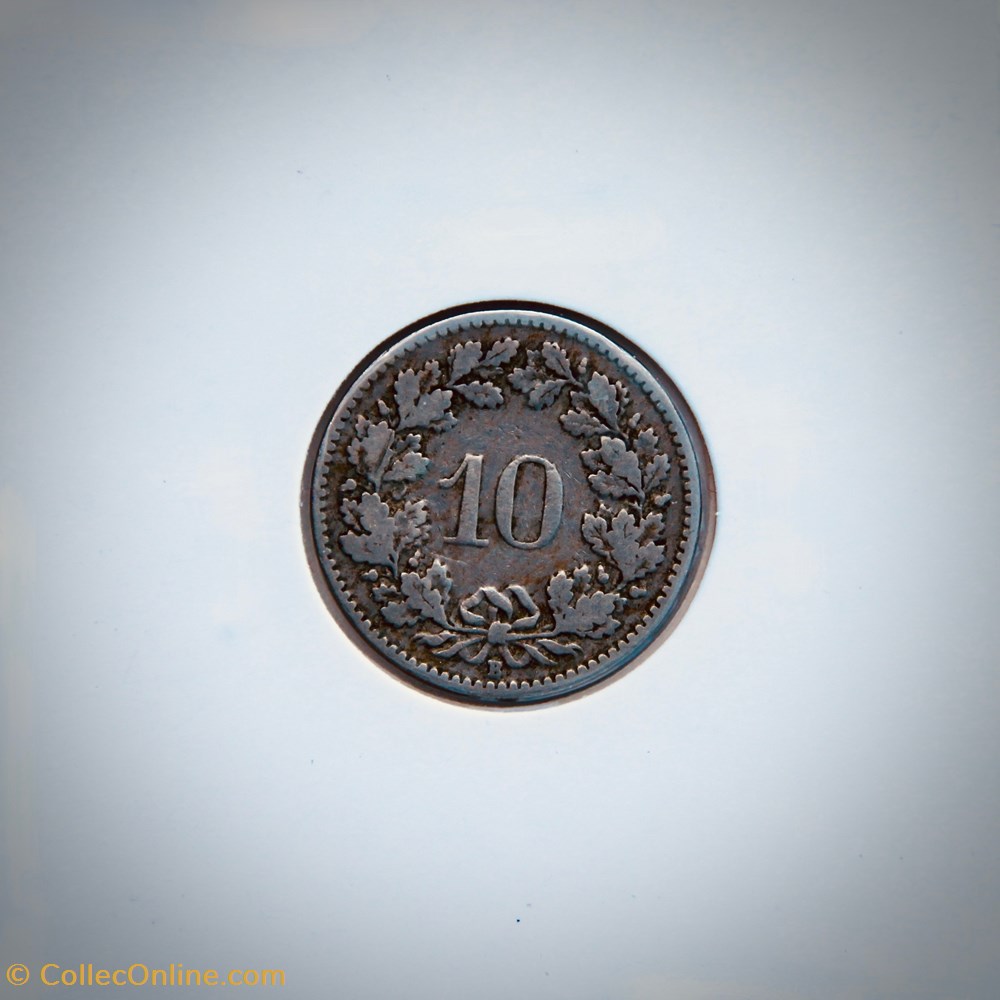 10 Centimes Libertas 1908 B monnaies monde suisse 10 centimes libertas 1908 b