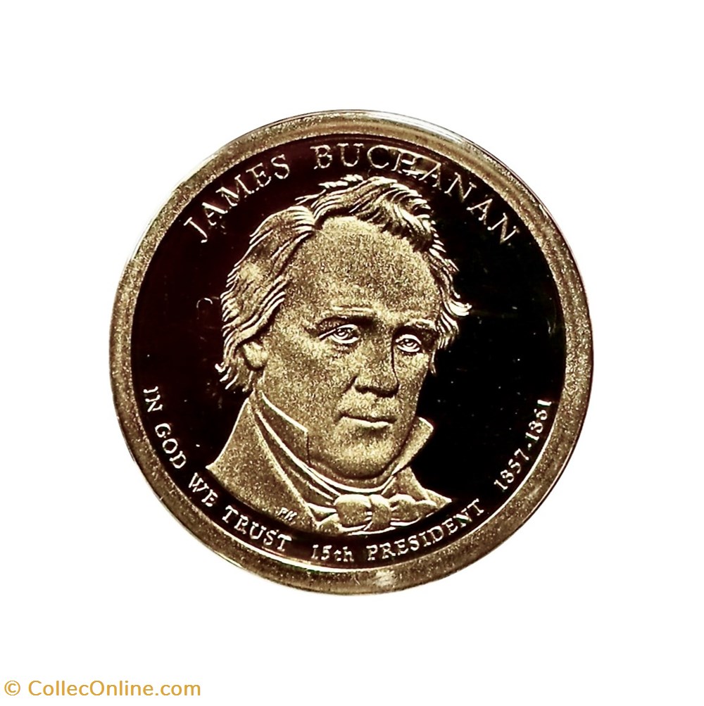 1 Dollar Buchanan 2010 San Francisco. monnaies monde etats unis 1 dollar buchanan 2010 san francisco
