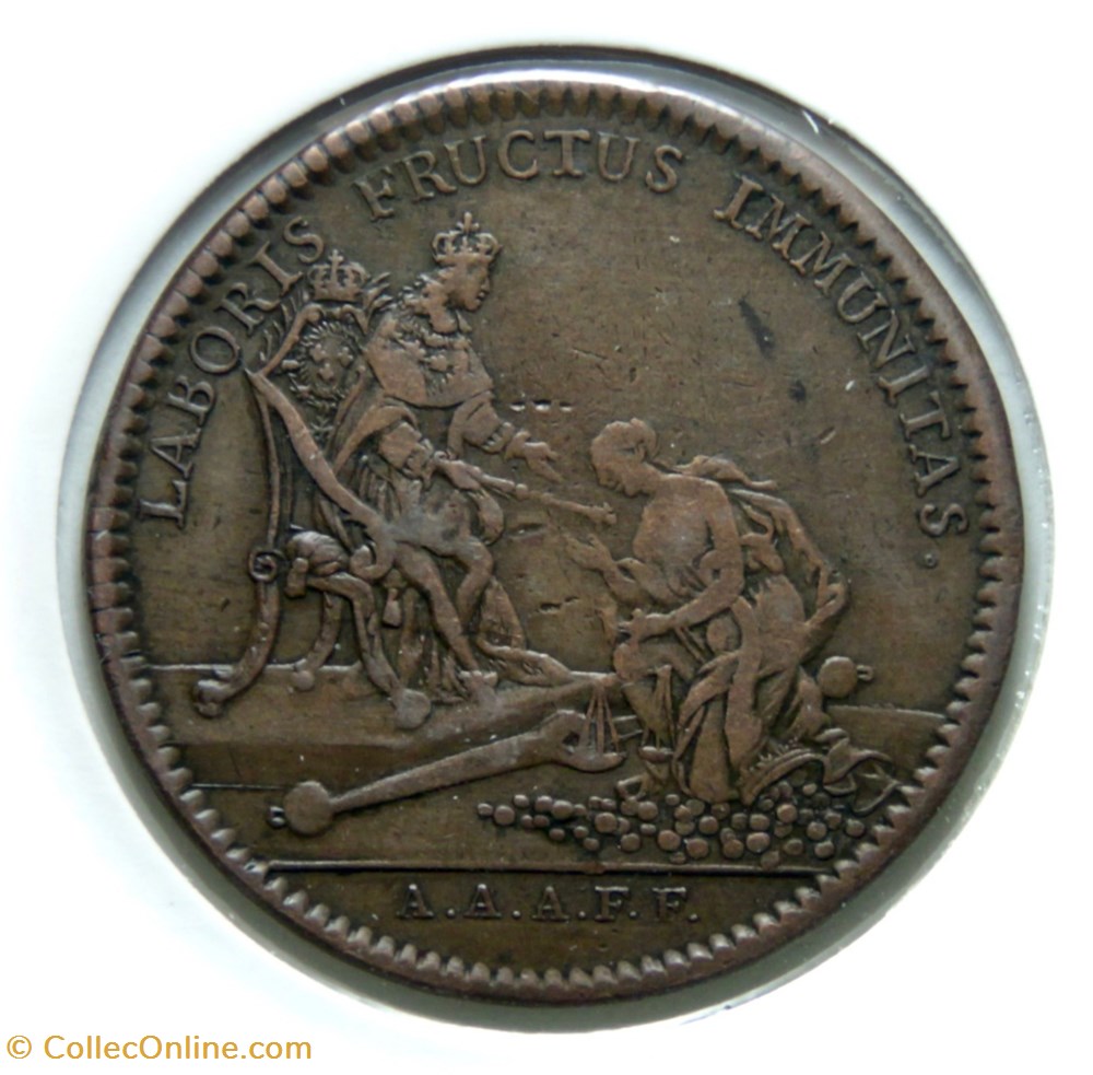 Louis XIV - Monnaie de Lille, n.d. monnaies paranumismatique jetons poids louis xiv monnaie de lille n d
