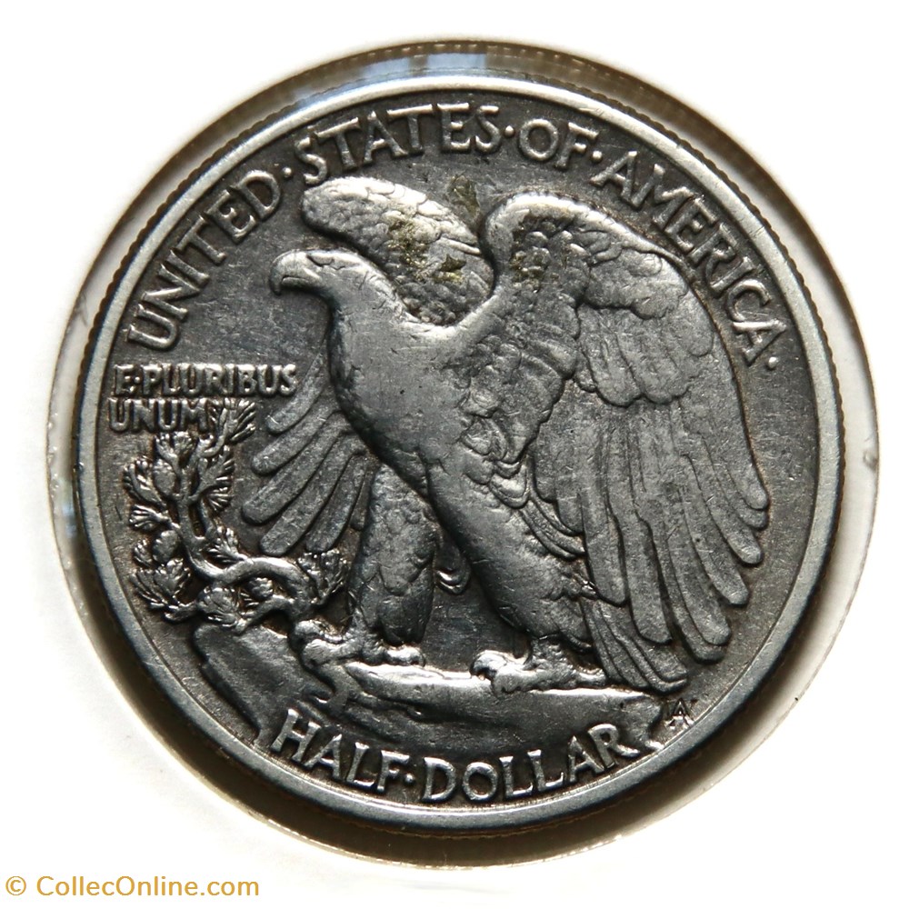 ½ Dollar - Walking Liberty, 1945 monnaies monde etats unis dollar walking liberty 1945