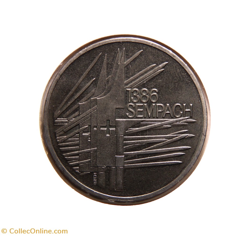 5 Francs 1986 B Bataille de Sempach monnaies monde suisse 5 francs 1986 b bataille de sempach