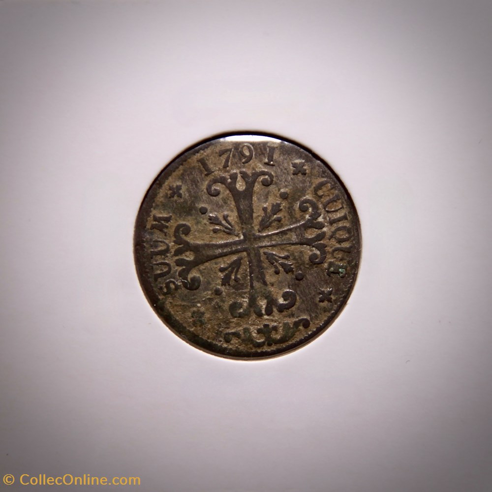 Canton de Neuchâtel - 1/2 Batzen (1791) monnaies monde suisse canton de neuchatel 1 2 batzen 1791