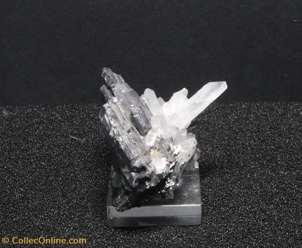 Galène lenticulaire "Mickey Mouse" (Dalnegorsk, Russie) 4 mineraux meteorites galene lenticulaire mickey mouse dalnegorsk russie