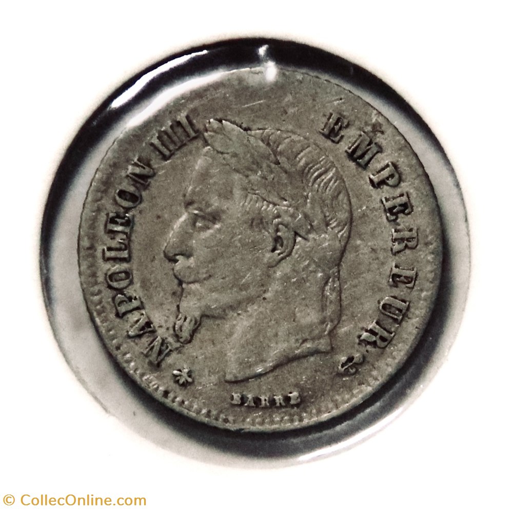 20 Centimes - 1866𝐀 Napoléon III tête laurée, PM monnaies monde france 20 centimes 1866 napoleon iii tete lauree pm