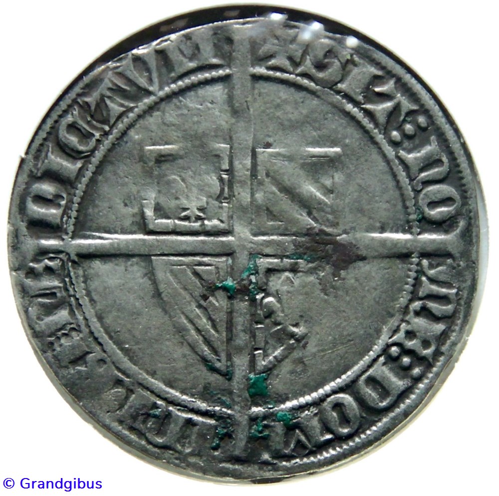 Philippe le Hardi - Plaque ou double gros Botdraeger monnaies europe medievale pays bas bourguignons philippe le hardi plaque ou double gros botdraeger