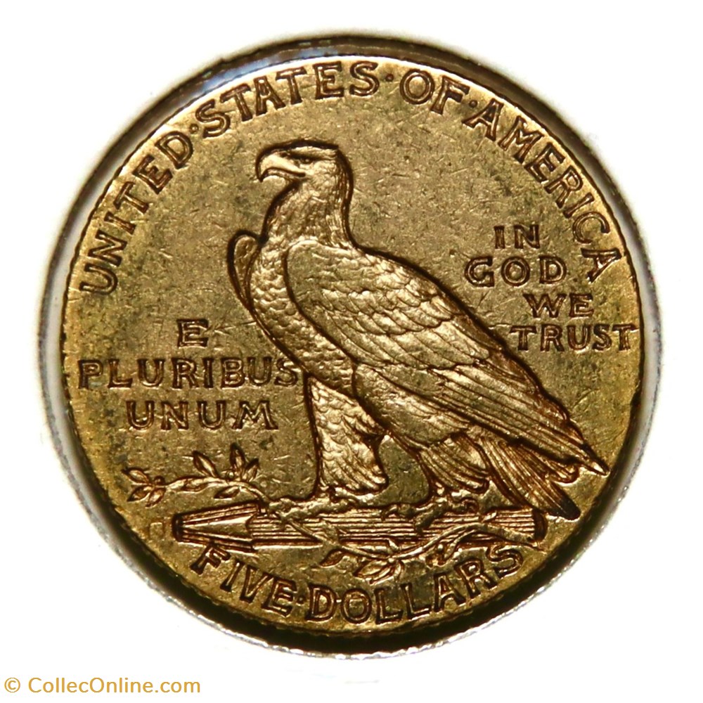 5 Dollars - Indian Head, 1910 S monnaies monde etats unis 5 dollars indian head 1910 s