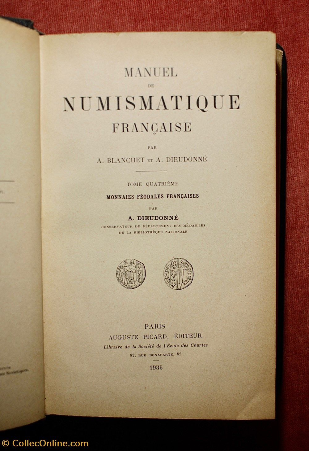 Manuel de Numismatique Française, Tome 4. monnaies livres ouvrages manuel de numismatique francaise tome 4