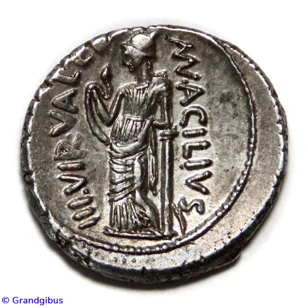 République romaine (49 av. JC) - Denier monnaies antiques romaines imperiales et republicaines republique romaine 49 av jc denier