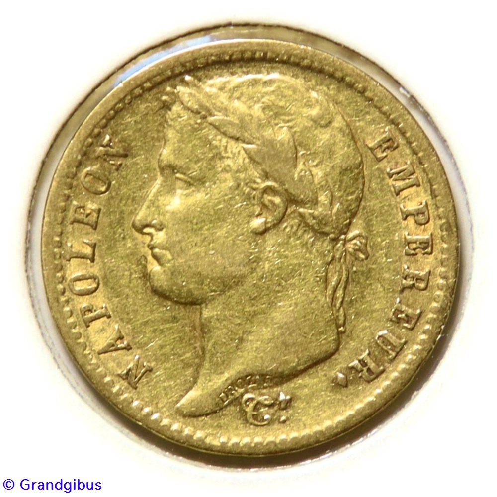 monnaies monde france 20 fr empire francais 1811 w napoleon tete lauree
