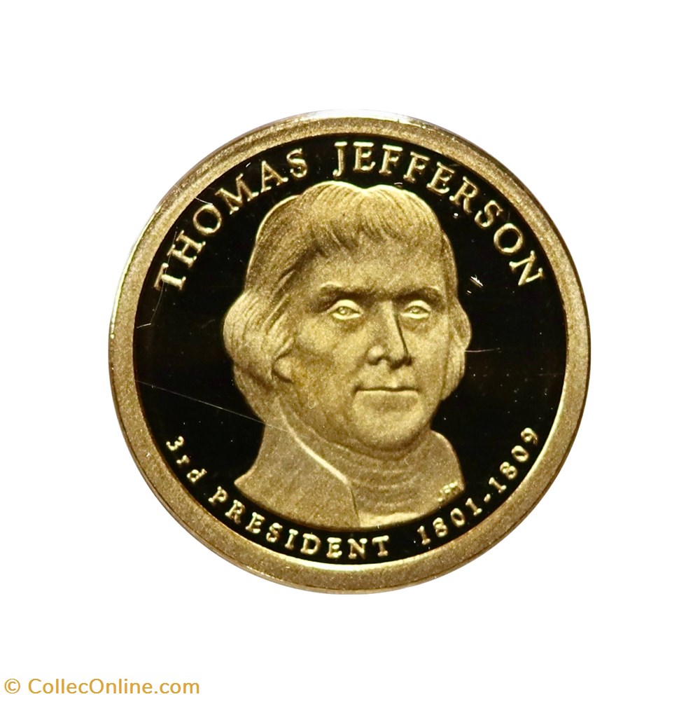 1 Dollar Jefferson 2007 San Francisco. monnaies monde etats unis 1 dollar jefferson 2007 san francisco