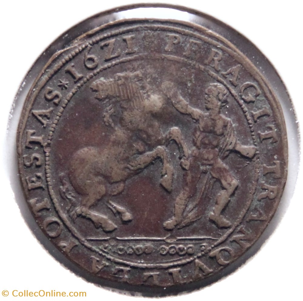 Chambre des comptes de Brabant 1621 Bruxelles, Cuivre. monnaies paranumismatique jetons poids chambre des comptes de brabant 1621 bruxelles cuivre