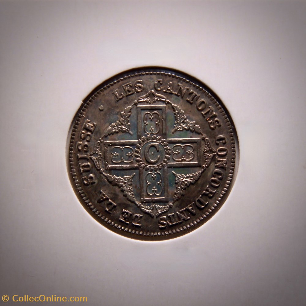 Canton de Vaud - 5 Batz (1829) monnaies monde suisse canton de vaud 5 batz 1829
