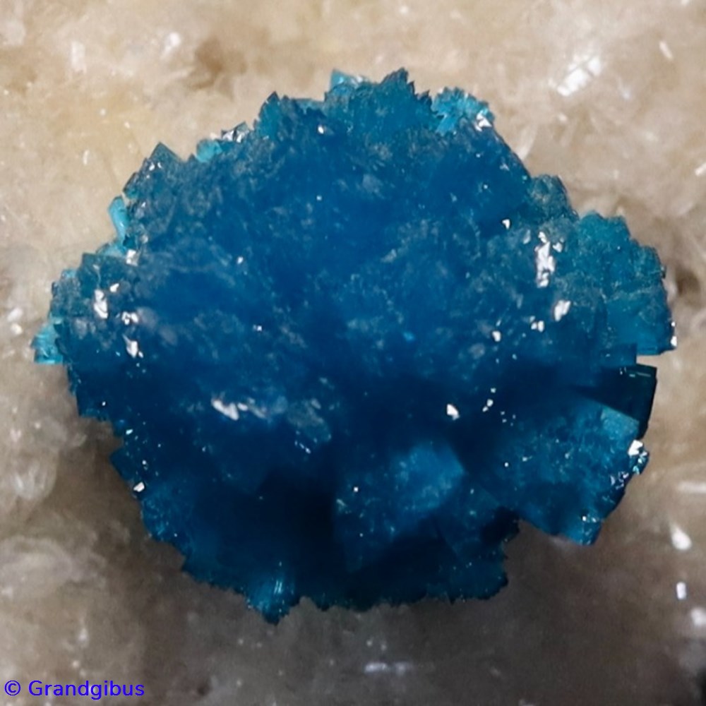 Cavansite (Poona, Inde) 3 mineraux meteorites cavansite poona inde