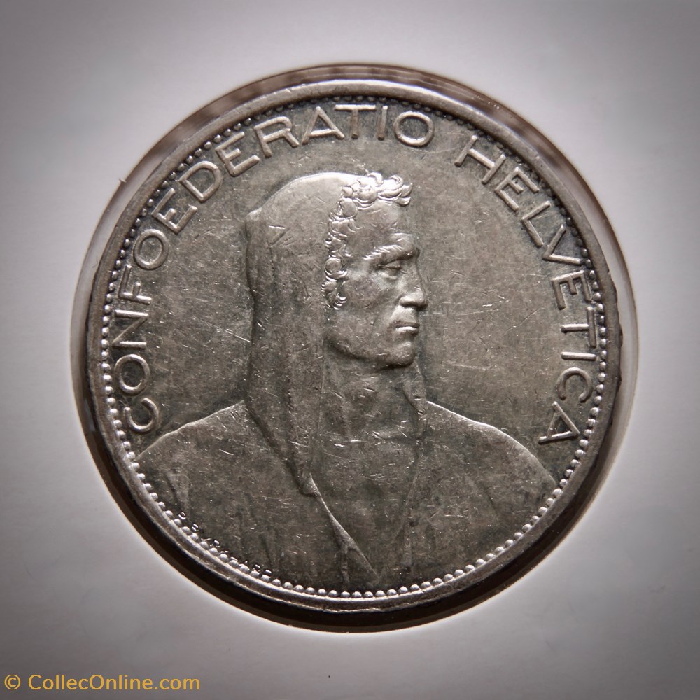 5 Francs 1924 B Berger (G.M) monnaies monde suisse 5 francs 1924 b berger g m