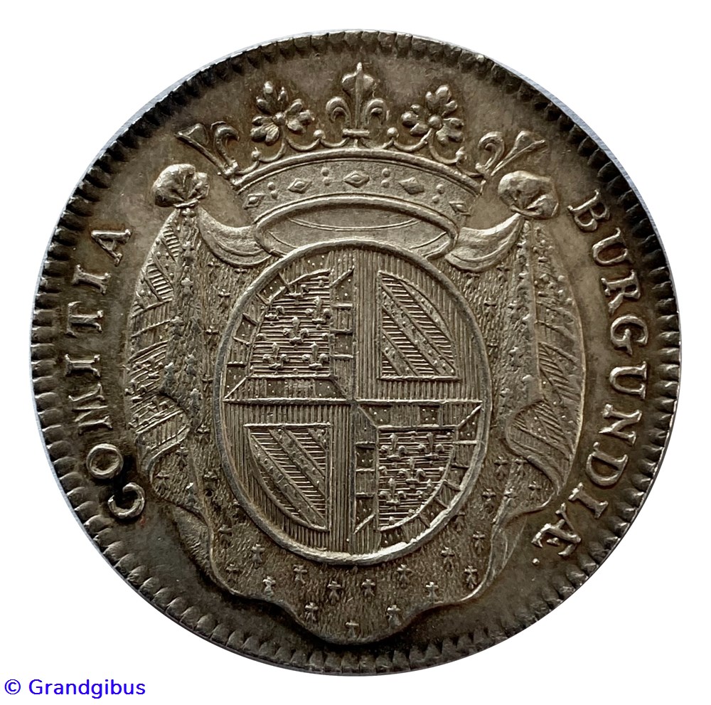 États de Bourgogne, La majorité du Roi. 1725, Argent. monnaies paranumismatique jetons poids etats de bourgogne la majorite du roi 1725 argent