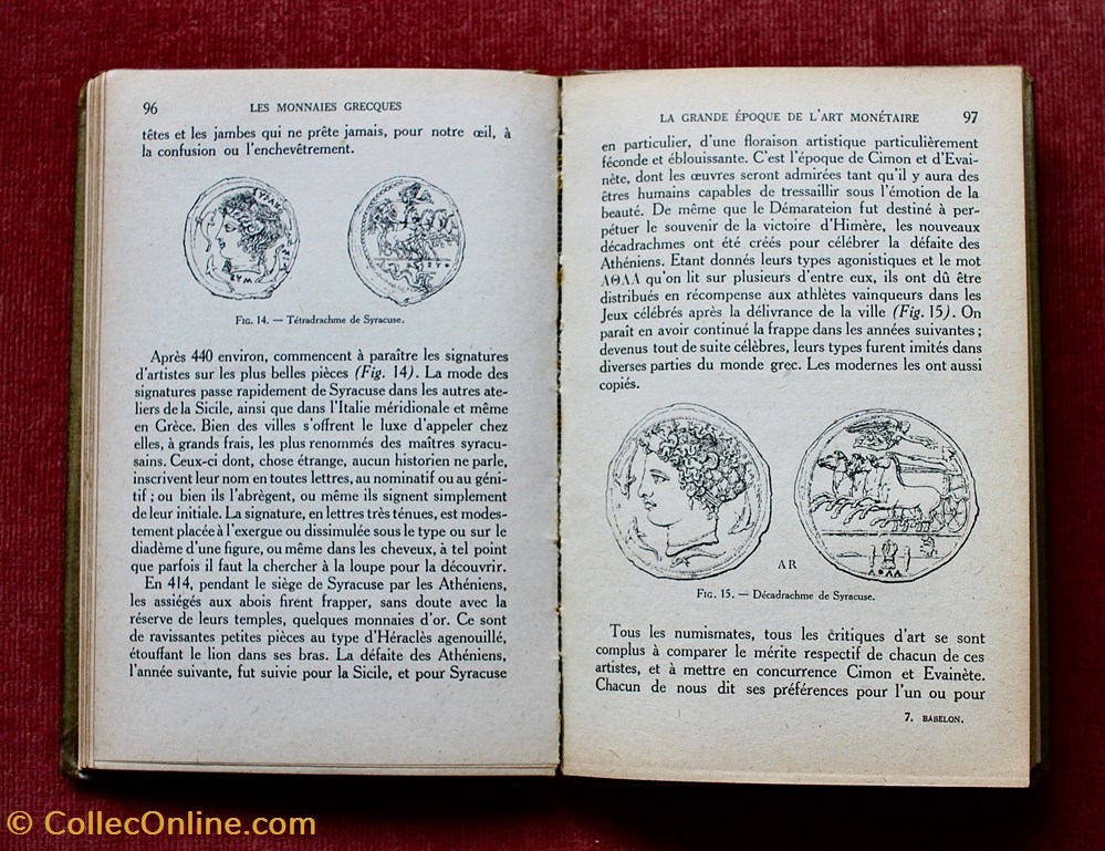 Les Monnaies Grecques. 3 livres ouvrages les monnaies grecques