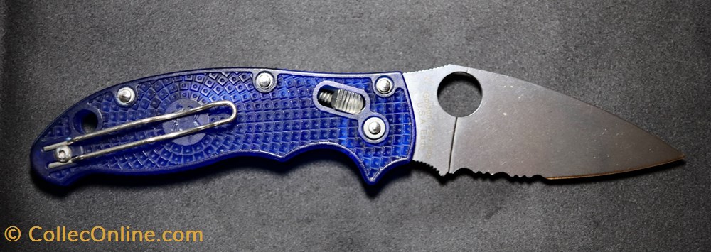 Spyderco - Manix 2 Blue Lightweight 2 couteaux poches spyderco manix 2 blue lightweight