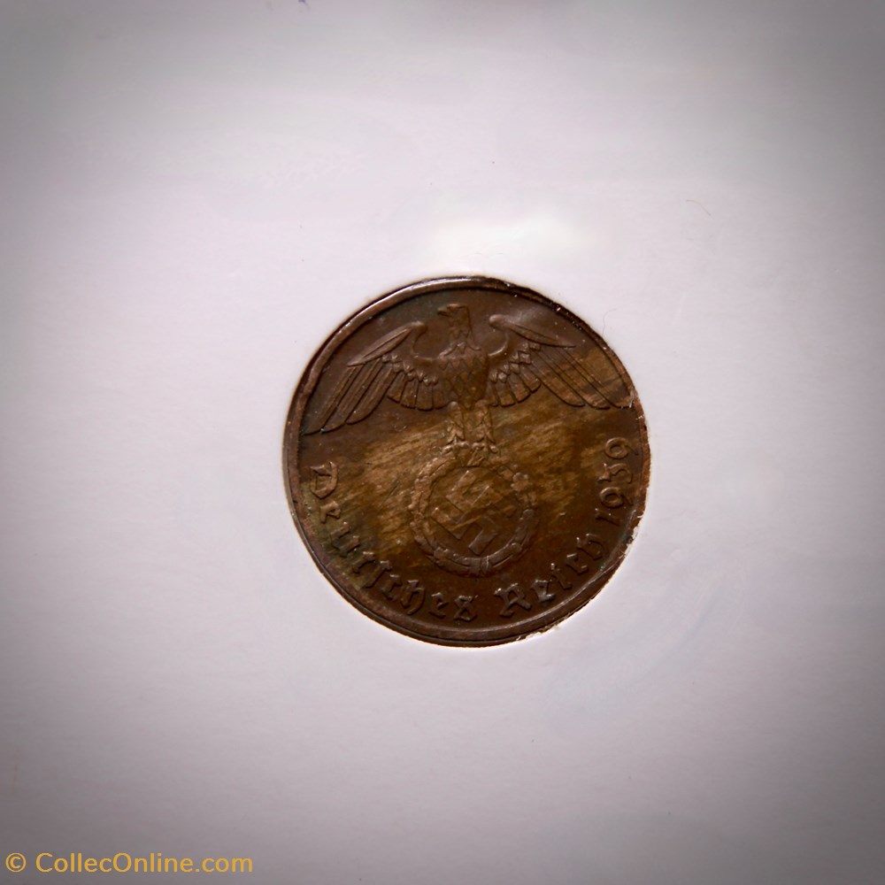 2 Reichspfennig 1939 B monnaies monde allemagne 2 reichspfennig 1939 b