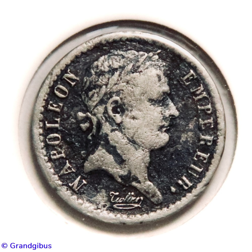 Demi Franc. Napoléon Empereur, revers Empire Français - 1811 𝐇 monnaies monde france demi franc napoleon empereur revers empire francais 1811