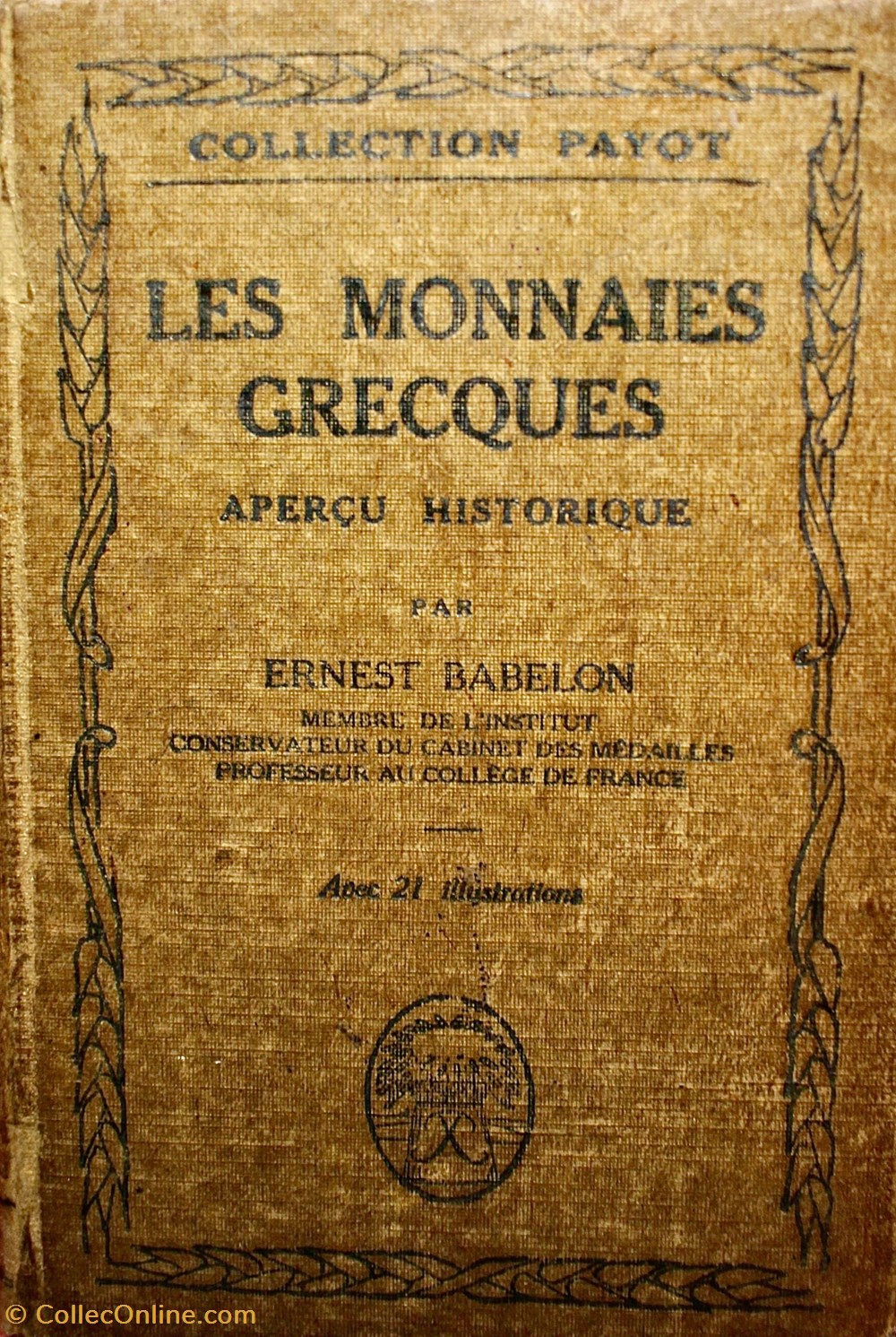Les Monnaies Grecques. livres ouvrages les monnaies grecques