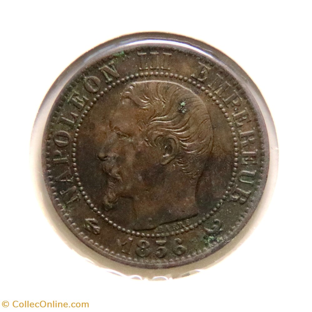 Cinq Centimes - 1856 𝐖 Napoléon Ⅲ tête nue monnaies monde france cinq centimes 1856 napoleon tete nue