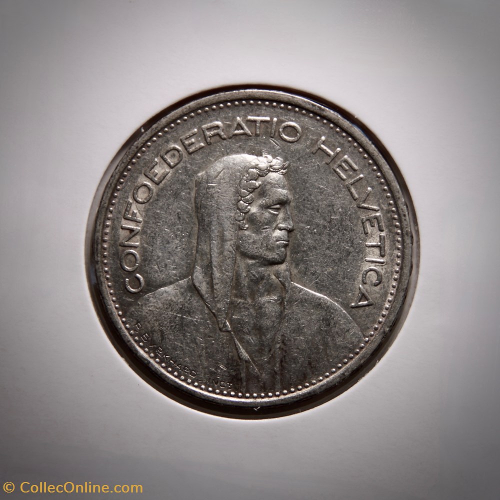 5 Francs 1949 B Berger (p.m) monnaies monde suisse 5 francs 1949 b berger p m