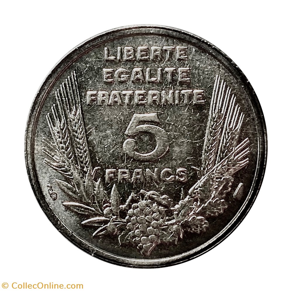 5 Francs Bazor - 1933 monnaies monde france 5 francs bazor 1933