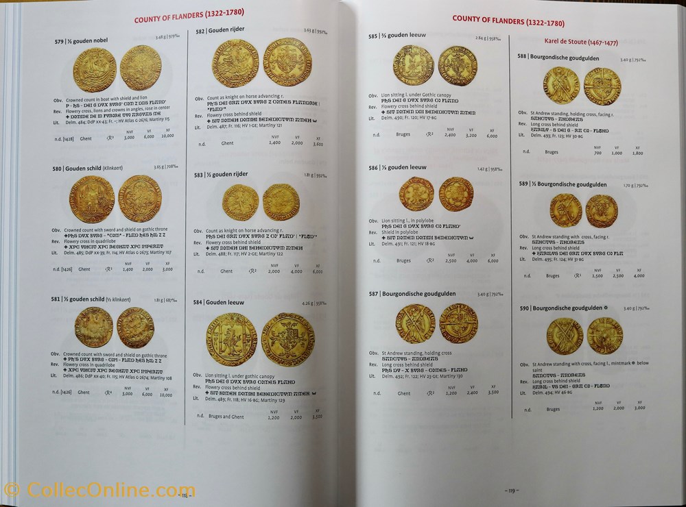 Les Monnaies d'or des Pays-Bas (Belgique, Luxembourg & Hollande). 2 livres ouvrages identifications les monnaies or des pays bas belgique luxembourg hollande